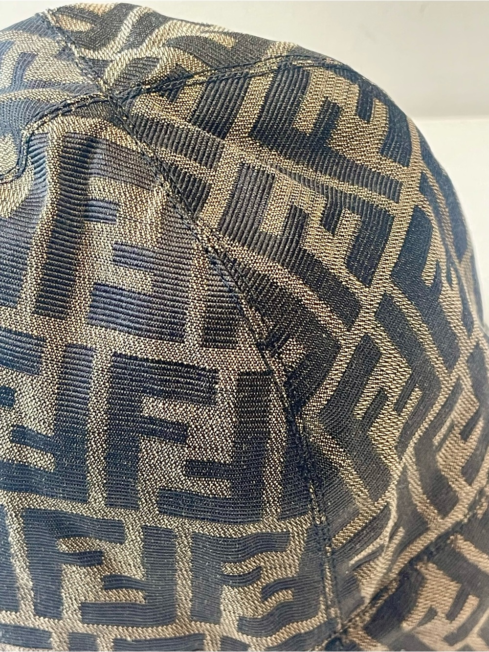 EUC FENDI YUCCA PATTERN RARE HAT ITALY VINTAGE 1990s REVERSIBLE YOUTH XL - Picture 5 of 15